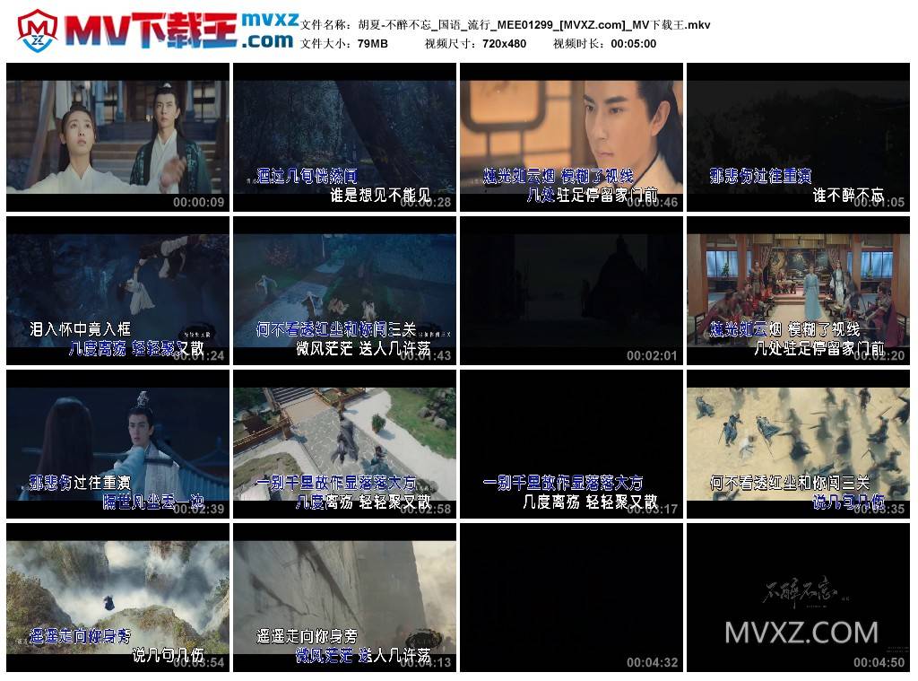 胡夏-不醉不忘_国语_流行_MEE01299